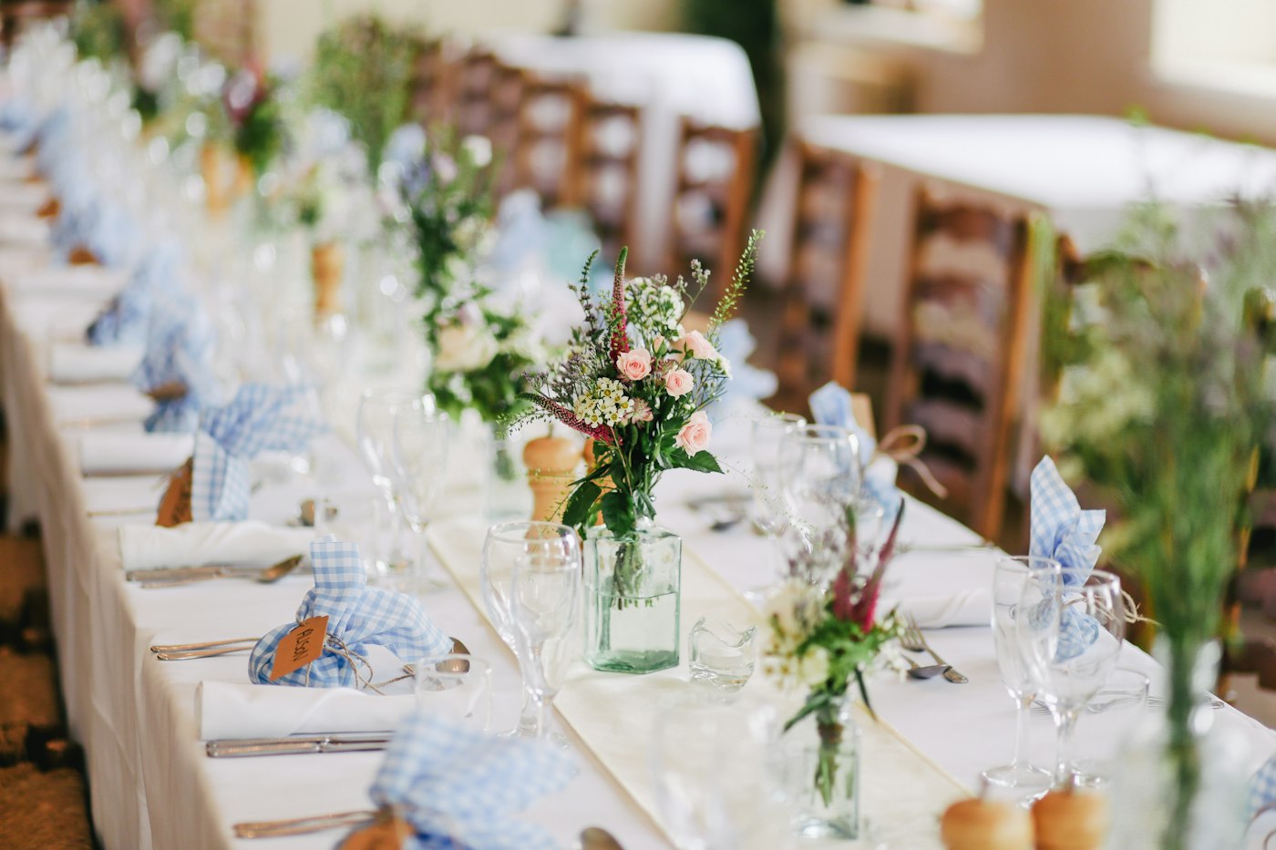 Wedding reception table
